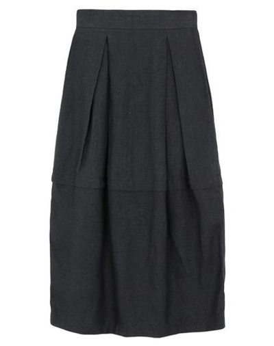 Sartorial Monk Maxi Skirts In Lead
