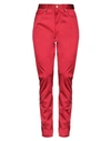Undercover Cotton-blend High-rise Pants In Red