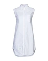 Thom Browne Sleeveless Pointed Collar Shirt In White
