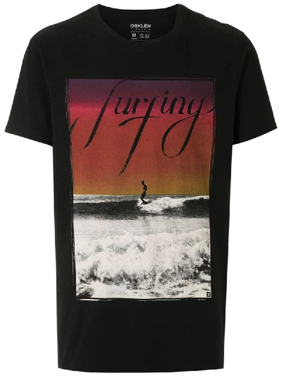 Osklen 'vintage Surfing' T-shirt In Black