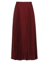 Valentino Maxi Skirts In Burgundy