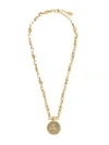 Goossens Talisman Sagittarius Medal Necklace In Gold