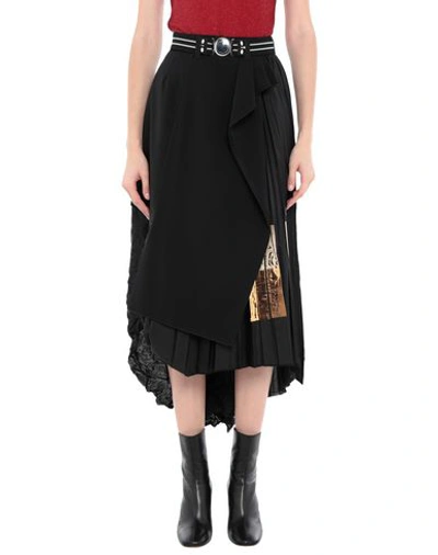 High By Claire Campbell Midi Skirts In Black