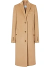BURBERRY SINGLE-BREASTED TAILORED COAT