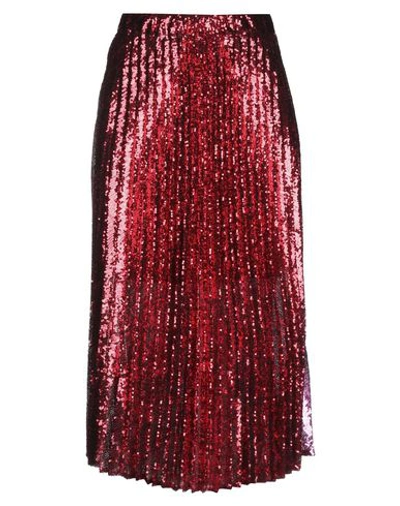 Philosophy Di Lorenzo Serafini Midi Skirts In Red