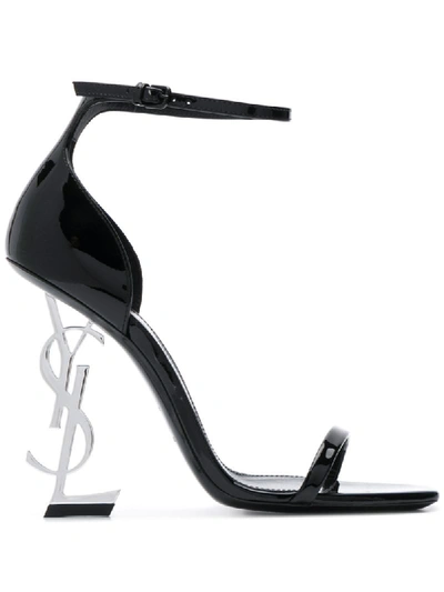 Saint Laurent Opyum 120 Sandals In Black