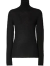 BURBERRY EMBROIDERED LOGO ROLL NECK JUMPER