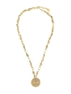 Goossens Talisman Taurus Medal Necklace In Gold