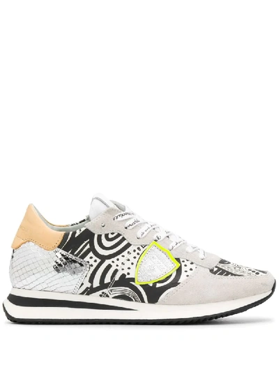Philippe Model Tropez Graphic-print Trainers In Grey