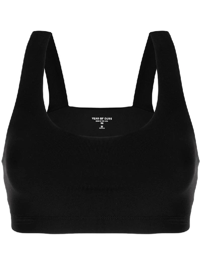 Year Of Ours Ribbed Claudia Sports Bra In Black