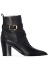 GIANVITO ROSSI WESTERN-STYLE 70MM ANKLE BOOTS
