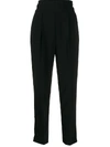 PINKO HIGH WAISTED CROPPED TROUSERS