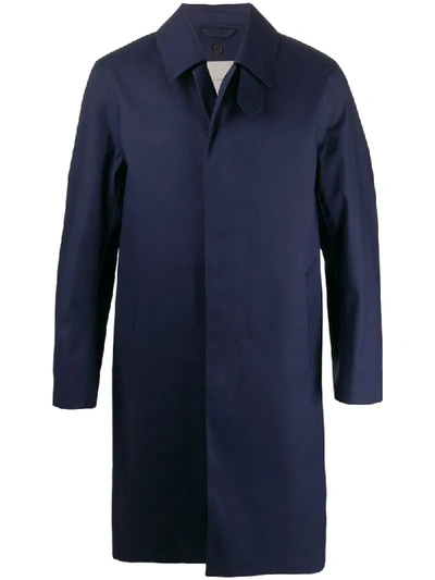 Mackintosh Dunkeld Mid-length Coat In Blue