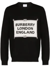 BURBERRY Trentley logo 嵌花毛衣