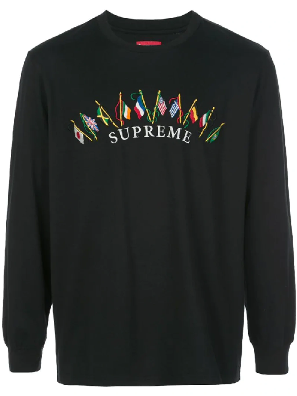 Supreme Flags L/s Top In Black | ModeSens
