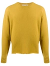 Extreme Cashmere Crew Neck Jumper In Yellow