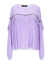 FRANKIE MORELLO FRANKIE MORELLO WOMAN TOP LIGHT PURPLE SIZE 8 POLYESTER,38886107NF 3