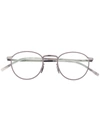 Mykita Matte-effect Round-frame Glasses In Silver