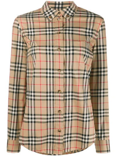 Burberry Hemd Mit Vintage-check In Neutrals