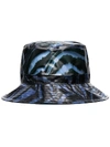 GANNI ZEBRA PRINT BUCKET HAT