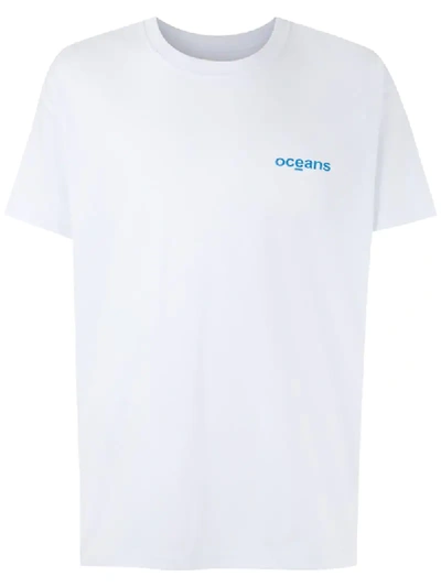 Osklen Big Shirt Tridente Mar In White