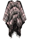 GUCCI REVERSIBLE CHECKED PONCHO SCARF