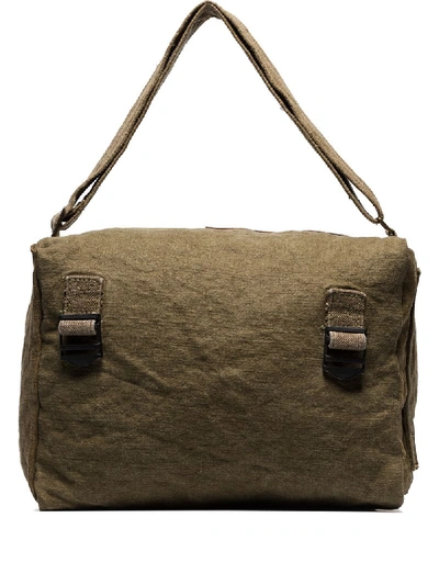 By Walid Green Military Canvas Messenger Bag