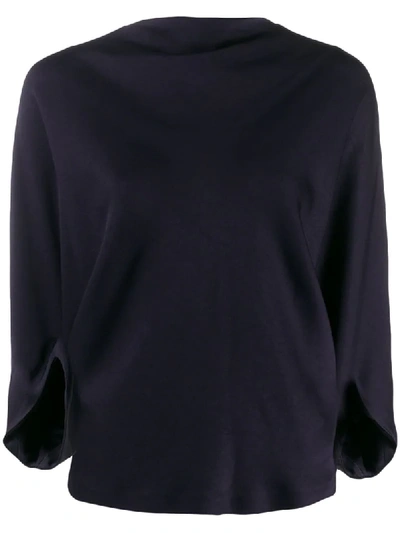 Chalayan Signature Boatneck Top In Blue