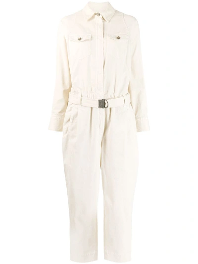 Brunello Cucinelli Utility Jumpsuit In Neutrals