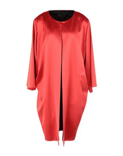Gianluca Capannolo Woman Overcoat & Trench Coat Red Size 6 Triacetate, Polyester In Red