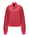 FRANKIE MORELLO FRANKIE MORELLO WOMAN JACKET RED SIZE M NYLON, ACRYLIC, POLYESTER,41935972MI 5