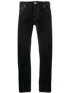 ALEXANDER MCQUEEN PIPED SEAMS STRAIGHT-LEG JEANS