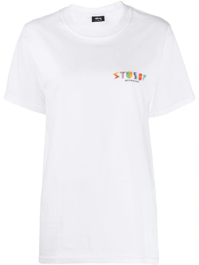 Stussy International Print T-shirt In White