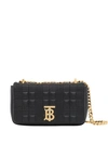 Burberry Mini Quilted Lola Shoulder Bag In Black