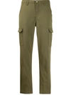 7 For All Mankind Tapered Leg Cargo Pants In Green