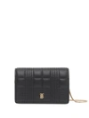 BURBERRY QUILTED CARDHOLDER-ON-CHAIN