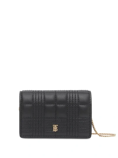 Burberry Black Quilted Jessie Card Case Bag