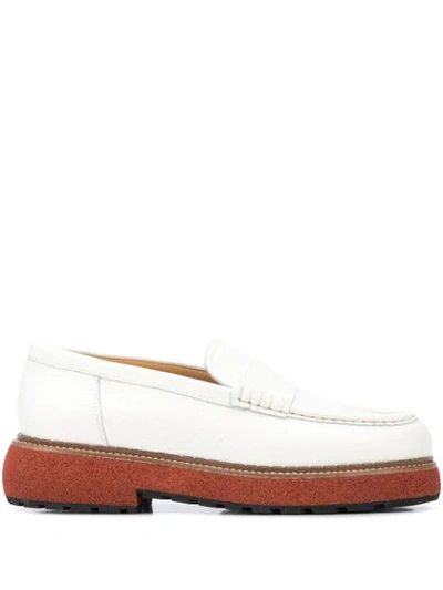 Flamingo's Mabel Slip-on Loafers In White