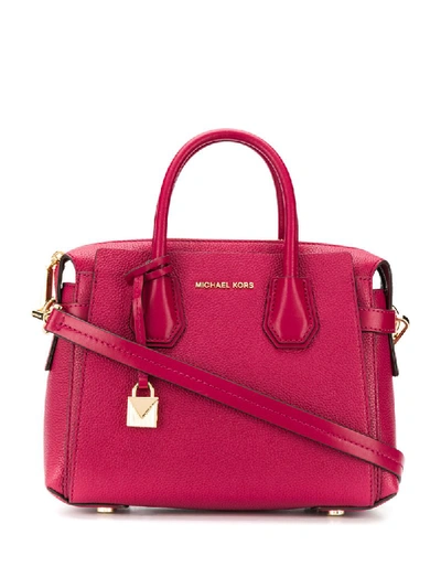 Michael Michael Kors Logo Plaque Tote Bag In Pink