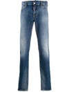 DSQUARED2 FADED EFFECT STRAIGHT LEG JEANS