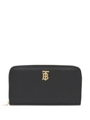 BURBERRY MONOGRAM PLAQUE ZIP-AROUND WALLET