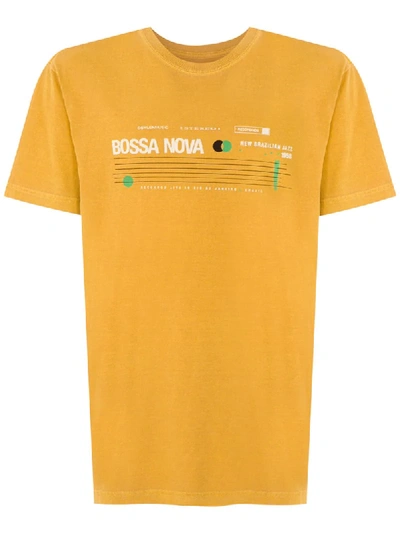 Osklen Stone Bossa Nova T-shirt In Yellow