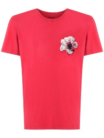Osklen Vintage Hibiscus T-shirt In Red