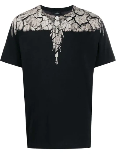 Marcelo Burlon County Of Milan Earth Wings T-shirt In Black