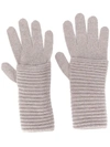 Blanca Knitted Cashmere Gloves In Grey