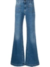 RED VALENTINO FLARED MID-RISE JEANS