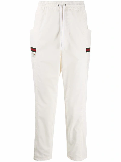 Gucci Side Logo Track Pants In White