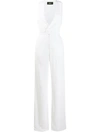 Dsquared2 Sleeveless Tailored Jumpsuit In White