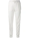 Dolce & Gabbana Debossed Logo Track Pants In White