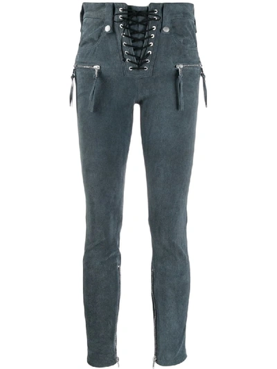 Ben Taverniti Unravel Project Multi Zip Skinny Trousers In Black